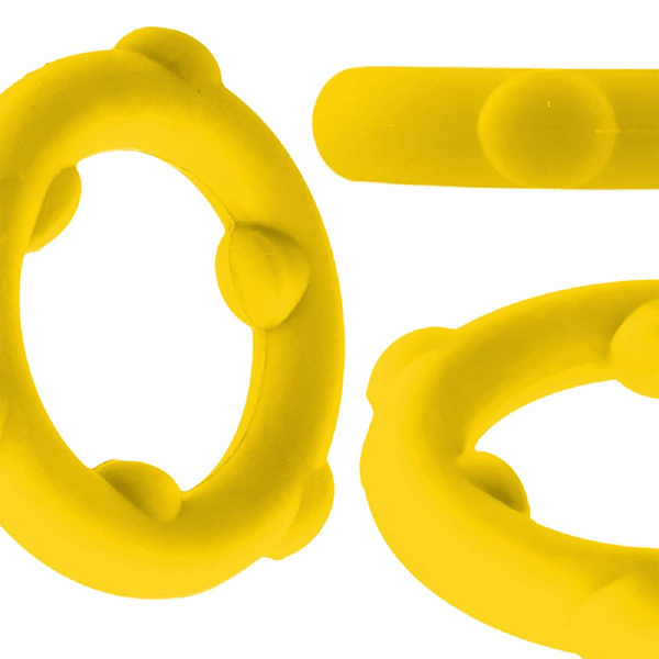 Пояс ерекції [SIL] SPINNER Cockring Yellow Oxballs