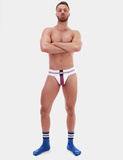 Barcode Jock Denis White-Red-Royal S
