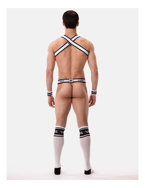 Barcode Berlin Suspender Vers Panties White-Black S