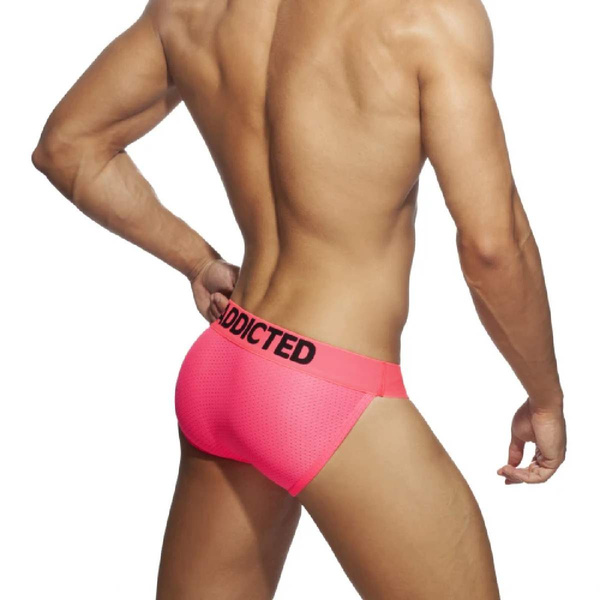 Ring Up Neon Mesh Bikini Neon Pink XL Addicted