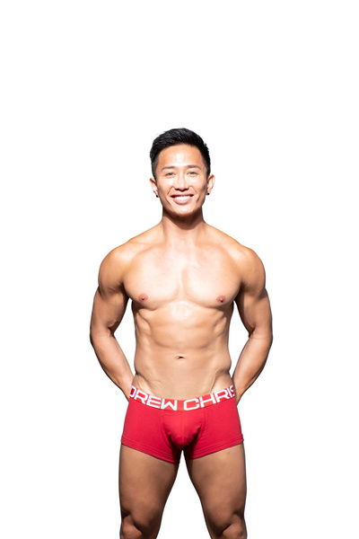 Flashlift Boxer W/ Show-It Red S Andrew Christian