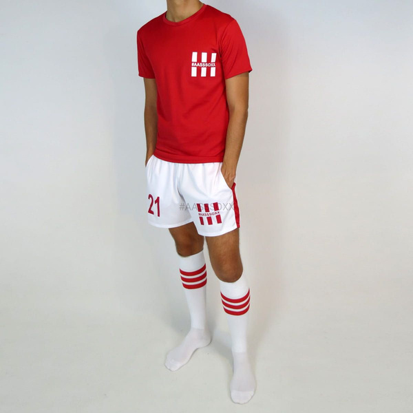 Aasssoxx Football Shorts White S