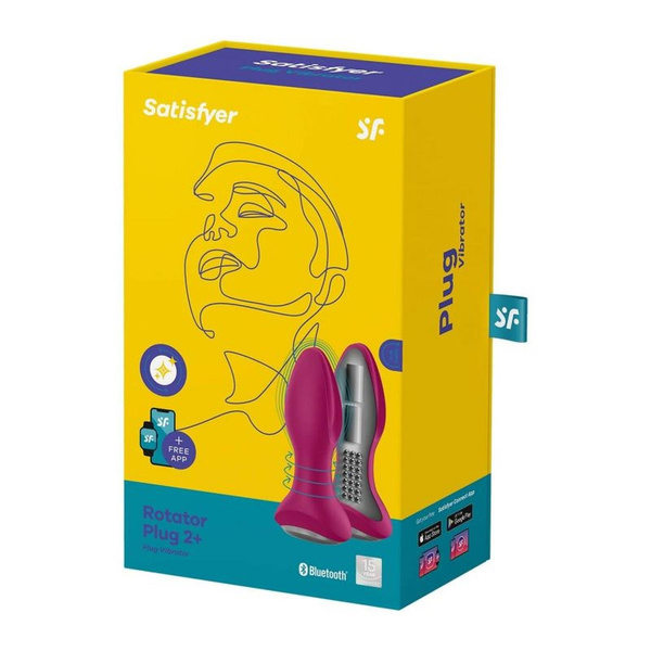 Rotacyjny korek analny Rotator Plug 2 Connect App Violet Satisfyer