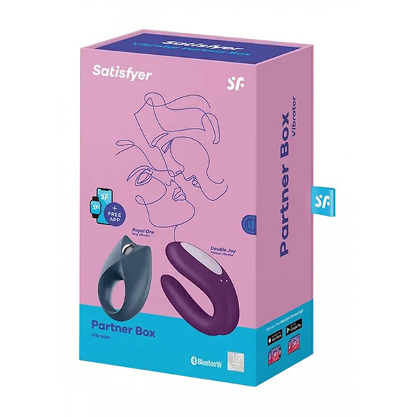 Zestaw wibrator i pierścień erekcyjny Satisfyer Partner Box 2