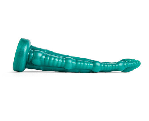 Mr Hankey's Fantasy Dildo Sigmaloid Med Metallic Green Vac S/M