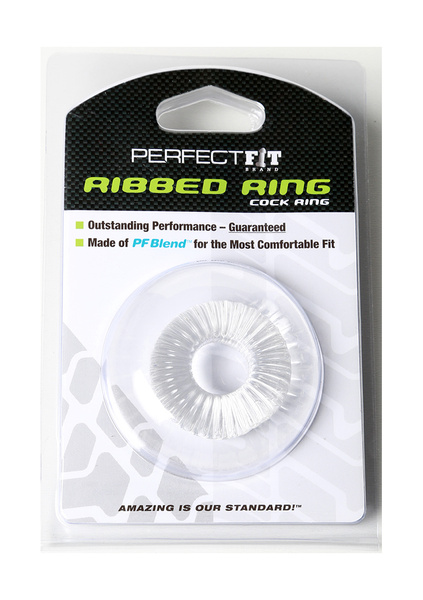 Perfect Fit Ribbed Ring Black
