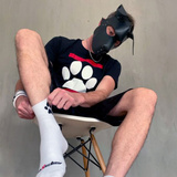 Krótsze skarpety z psią łapą Sk8erboy Puppy Short Crew Socks White 39-42