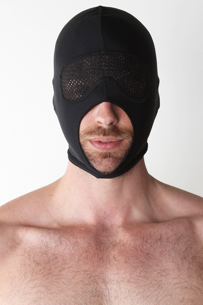 Нейлонова балаклава з сіткою, що закриває очі CellBlock13 Gambit Hood Mesh Black / Black