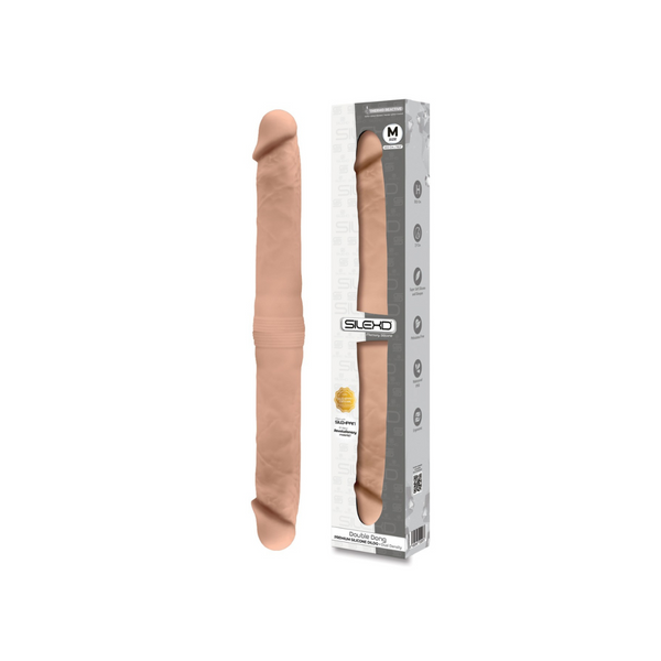 Silexd Podwójne Dildo Double Dong M Flesh