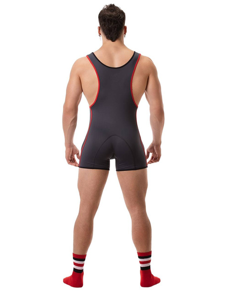 Trykot Singlet Allan Titanium-Black-Red S Barcode Berlin
