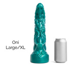 Mr Hankey's Fancy Dildo Oni Soft Metallic Green Vac L/XL