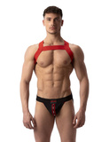 Jockstrapy Mesh Jock Tel Black-Red L Barcode Berlin