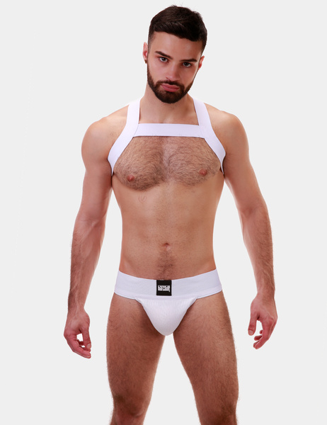 Flexible Torso Harness Barcode Harness Matt White M