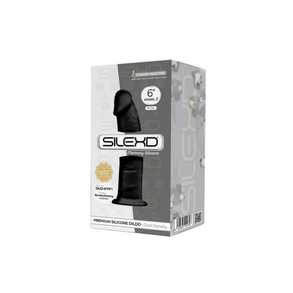 Silikonowe Dildo Model 2 15 Cm Black Silexd