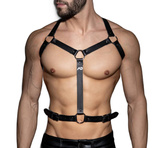 Fetish Goliath Leather Harness XL/XXL Addicted