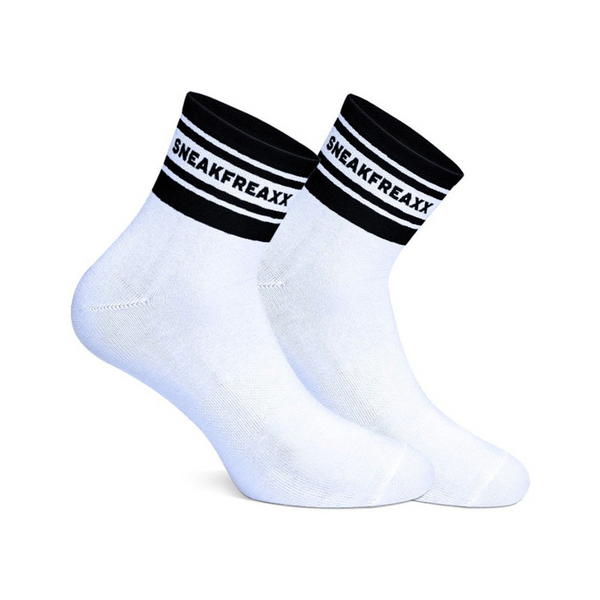 Skarpetki SneakFreaxx White-Black Short Low Socks