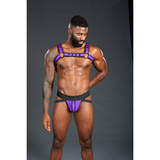 Neo Bold Color Bulldog Harness Purple S/M Mr-S-Leather