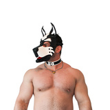 Vegan Puppy Collar Black-White Brutus