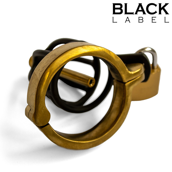 Weenie Locker Chastity Cage Black/Gold Black Label 
