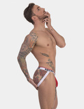 Jockstrapy Jock Cosme Red-White L Barcode Berlin
