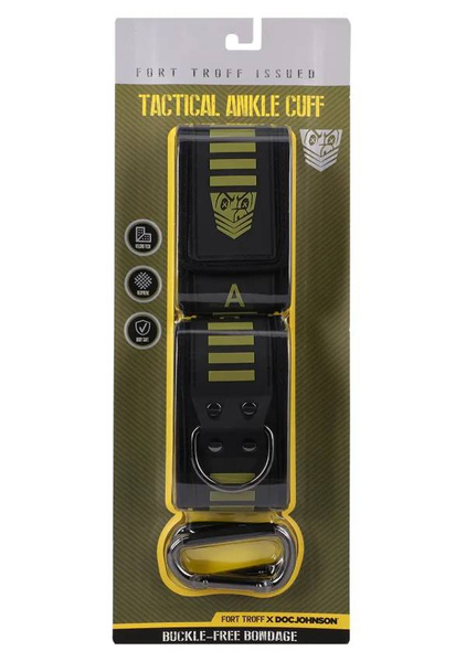 Kajdanki Tactical Ankle Cuffs Black/Green Fort Troff