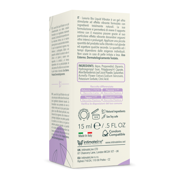 Żel Stymulujący Luxuria Bio Liquid Vibrator 15 Ml IntimateLine