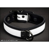 Neo Bold Color Puppy Collar White L-Xxl Mr-S-Leather