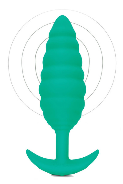 Korek analny Twist Texture Plug Green b-Vibe