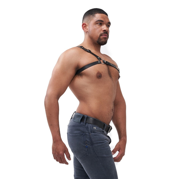 Serve Leather Style Harness Black L/Xl Mister B