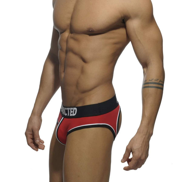 Сліпи Double Piping Bottomless Brief Червоний M Addicted