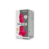 Silexd Silikonowe Dildo 20 cm Fuchsia