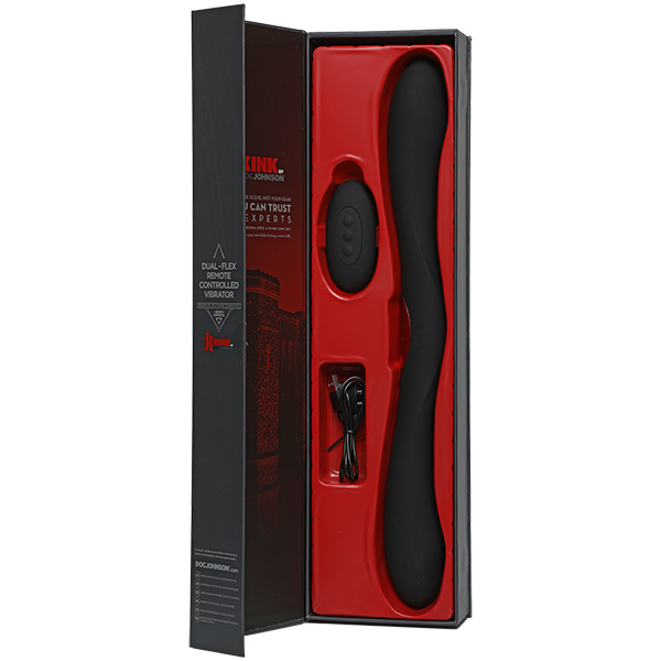Kink Dual-Flex Silicone Vibrator with Wireless Remote