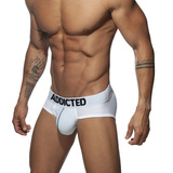 Majtki modelujące Push Up Mesh Brief White S Addicted