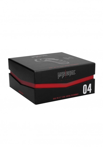 Man Cage Chastity Model 04 Black pas cnoty czarny