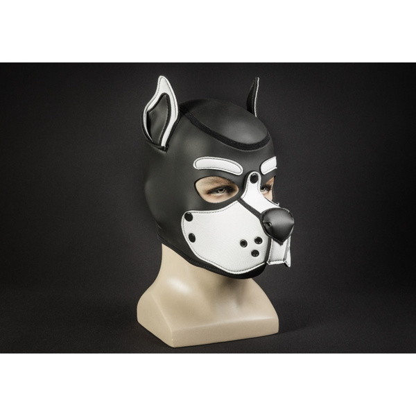 Neoprene K9 Hood White M Mr-S-Leather