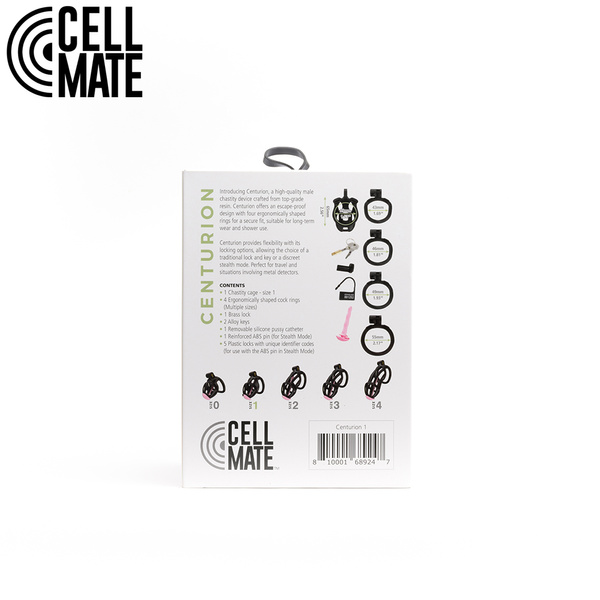 Пас цноти Centurion Chastity Cage Black Size 1 CELLMATE