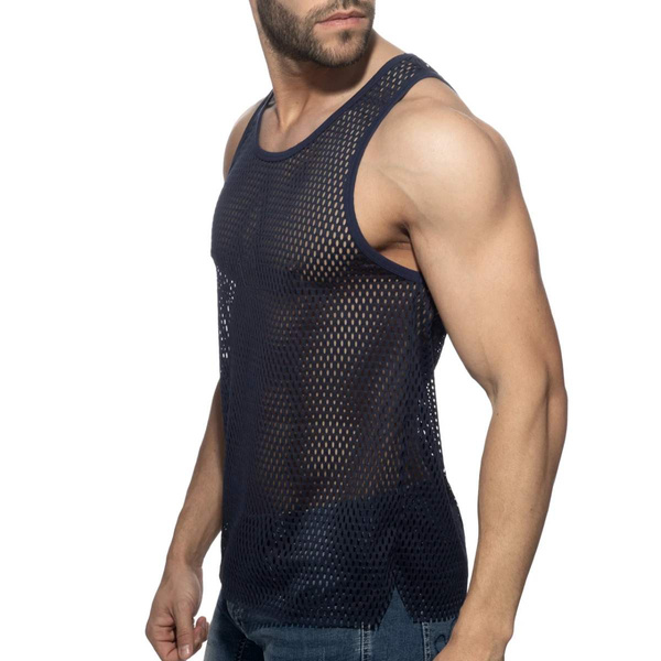Bezrękawnik Open Mesh Ad Tank Top Navy L Addicted