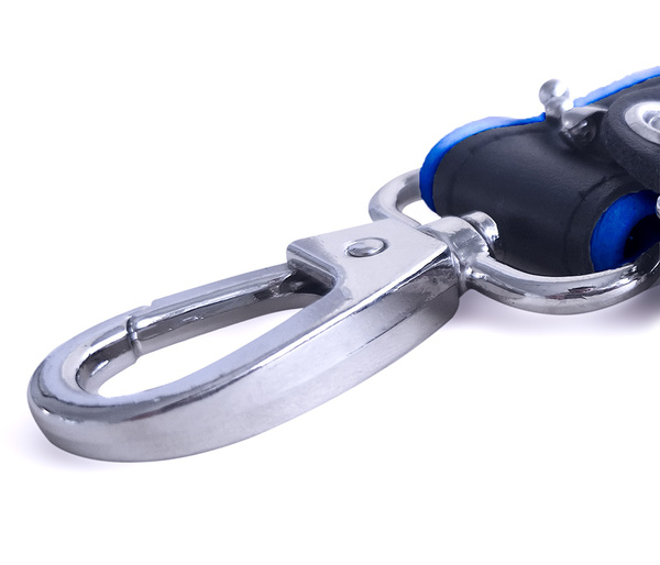 BRUTUS Leather Short Leash Blue