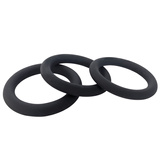 Brutus Slim Donut Silicone Cock Ring Black 55 mm