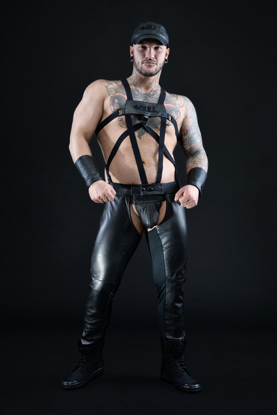 Skórzane czapsy Bull Leather Chaps L