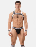 Barcode Berlin Suspender Bottom Panties Black-White M