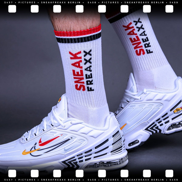 SneakFreaxx skarpetki Socks White - Red