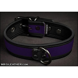 Neo Bold Color Puppy Collar Purple L-Xxl Mr-S-Leather