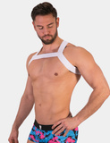 Flexible Torso Harness Barcode Harness Matt White M
