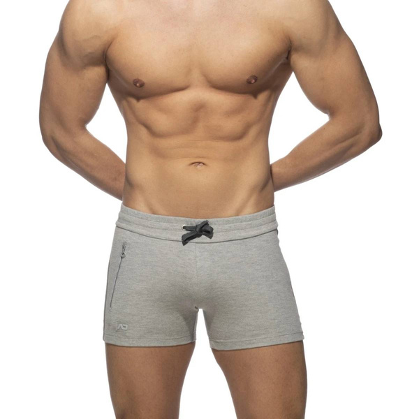 Zip Pocket Sports Short Heather Grey XXL Addicted