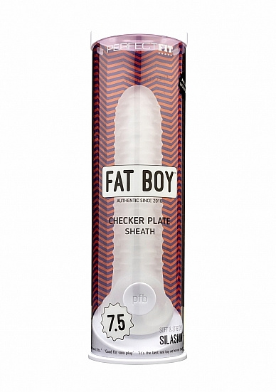 Przedłużka na penisa PF Fat Boy Checker Box Sheath Clear