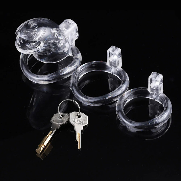 Pas cnoty Shark Cage Chastity Cage Clear Brutus