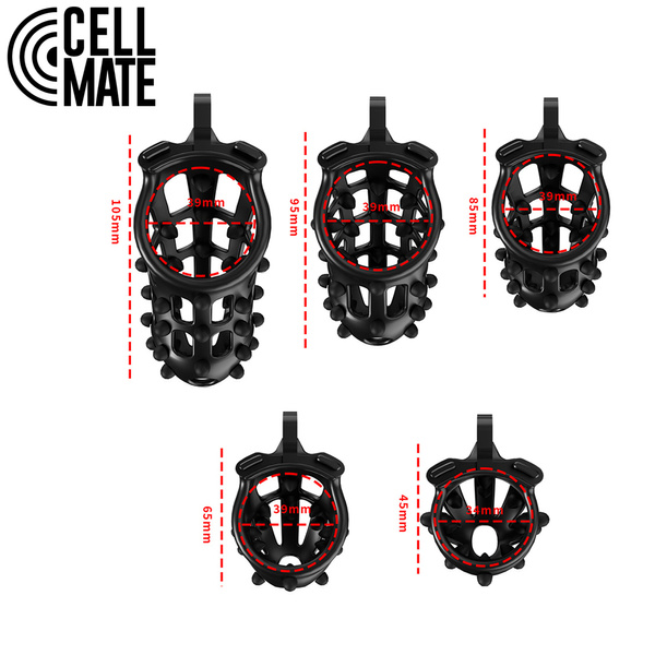 Pas cnoty FlexiSpike Chastity Cage Size 2 CELLMATE