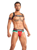 Mister B Urban Club harness X-back Striped Red