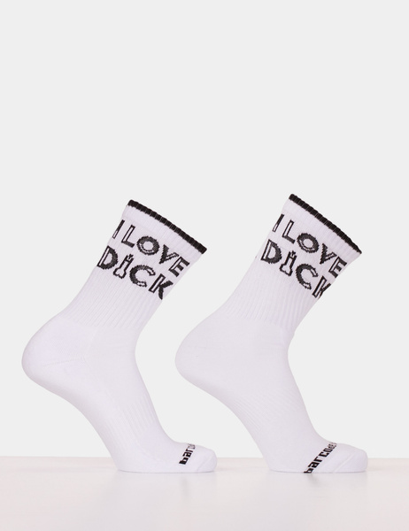 Fun Socks I Love Dick White-Black L/XL Barcode Berlin